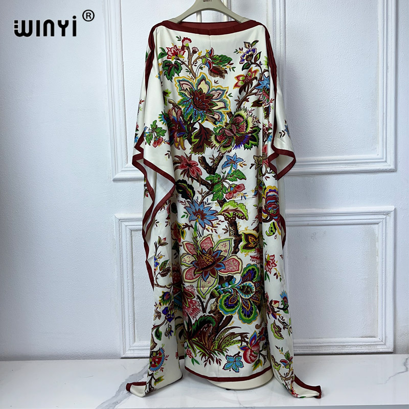 Boho Summer Beach Maxi Dress - WINYI Высококачественная африканская одежда, универсальный размер,
