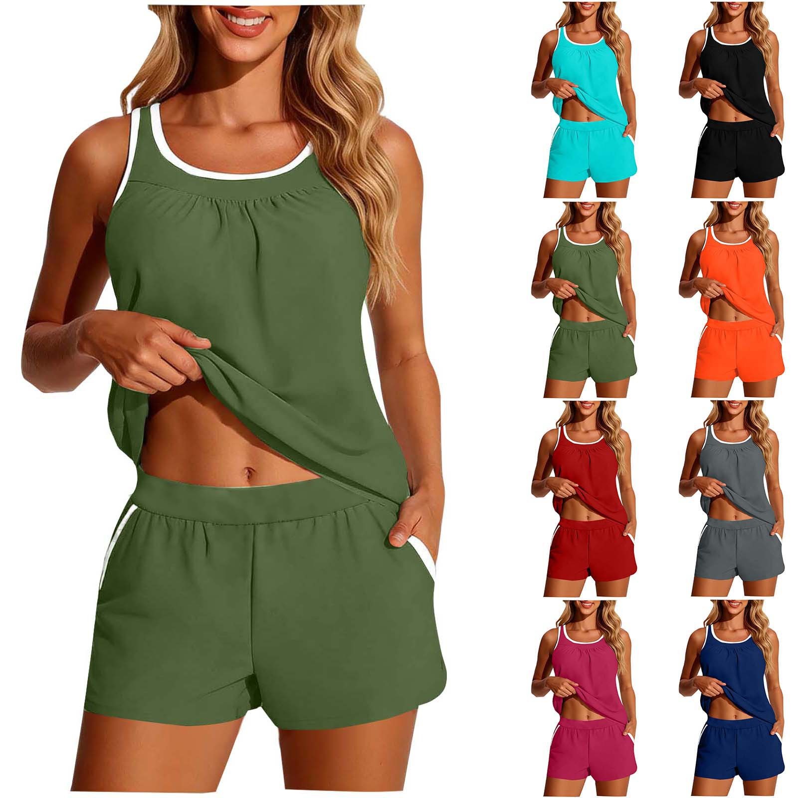 Swimwear - Женский комплект из двух предметов: купальник-танкини