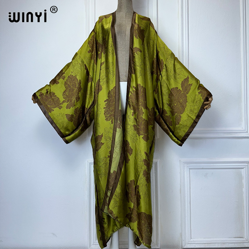 Boho Summer Beach Maxi Dress - WINYI Африканские кимоно с принтом в