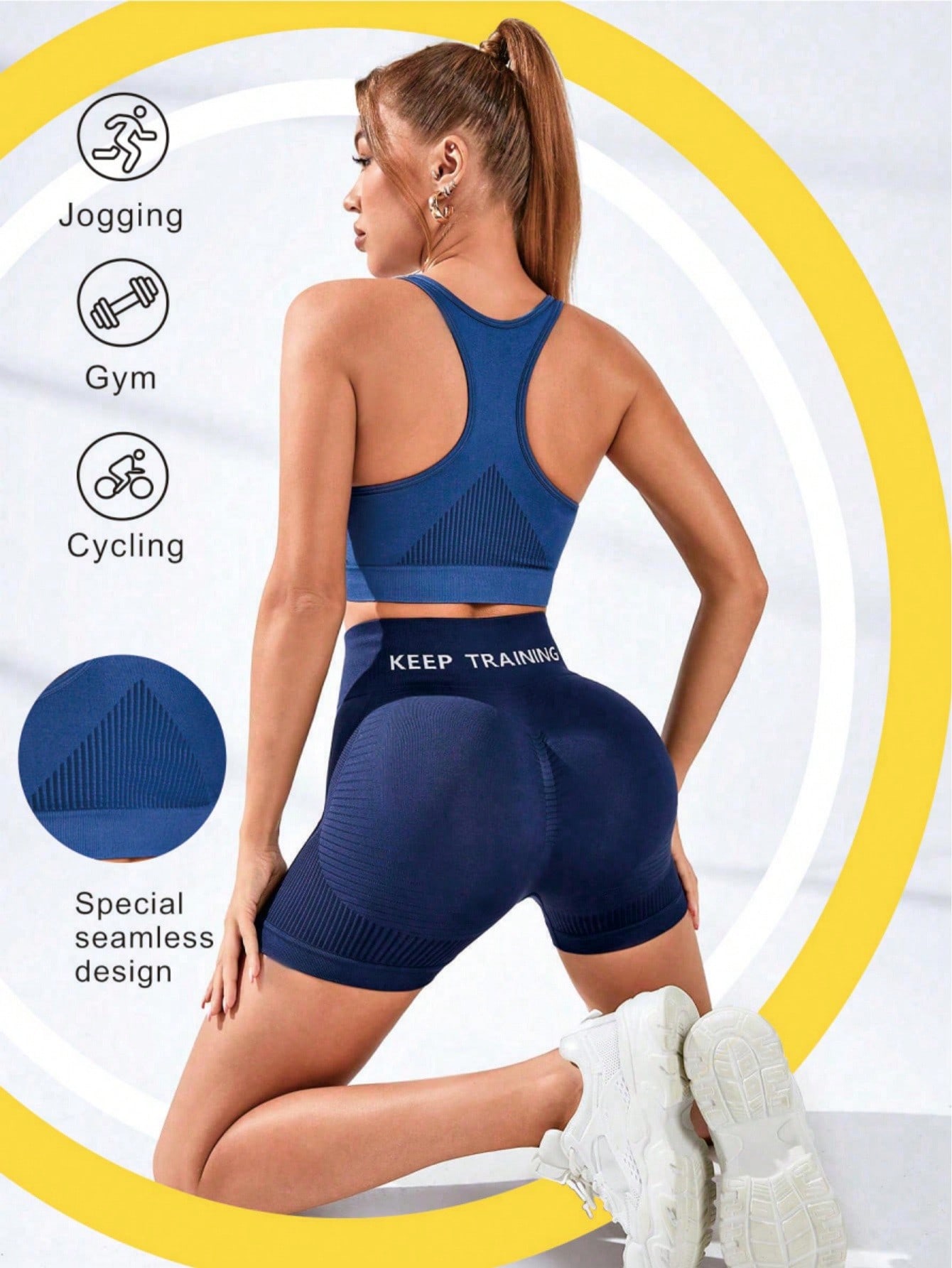 Женский спортивный бюстгальтер – обзор и цена Seamless Ribbed Workout Tank Top
