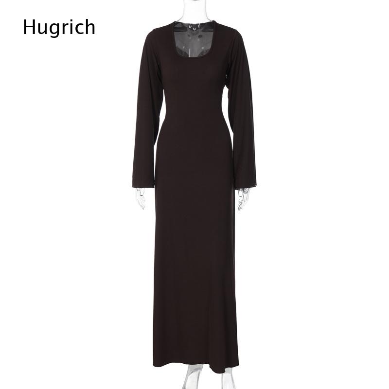 Элегантное женское трикотажное – обзор и цена Bodycon Long Sleeve Ribbed Dress