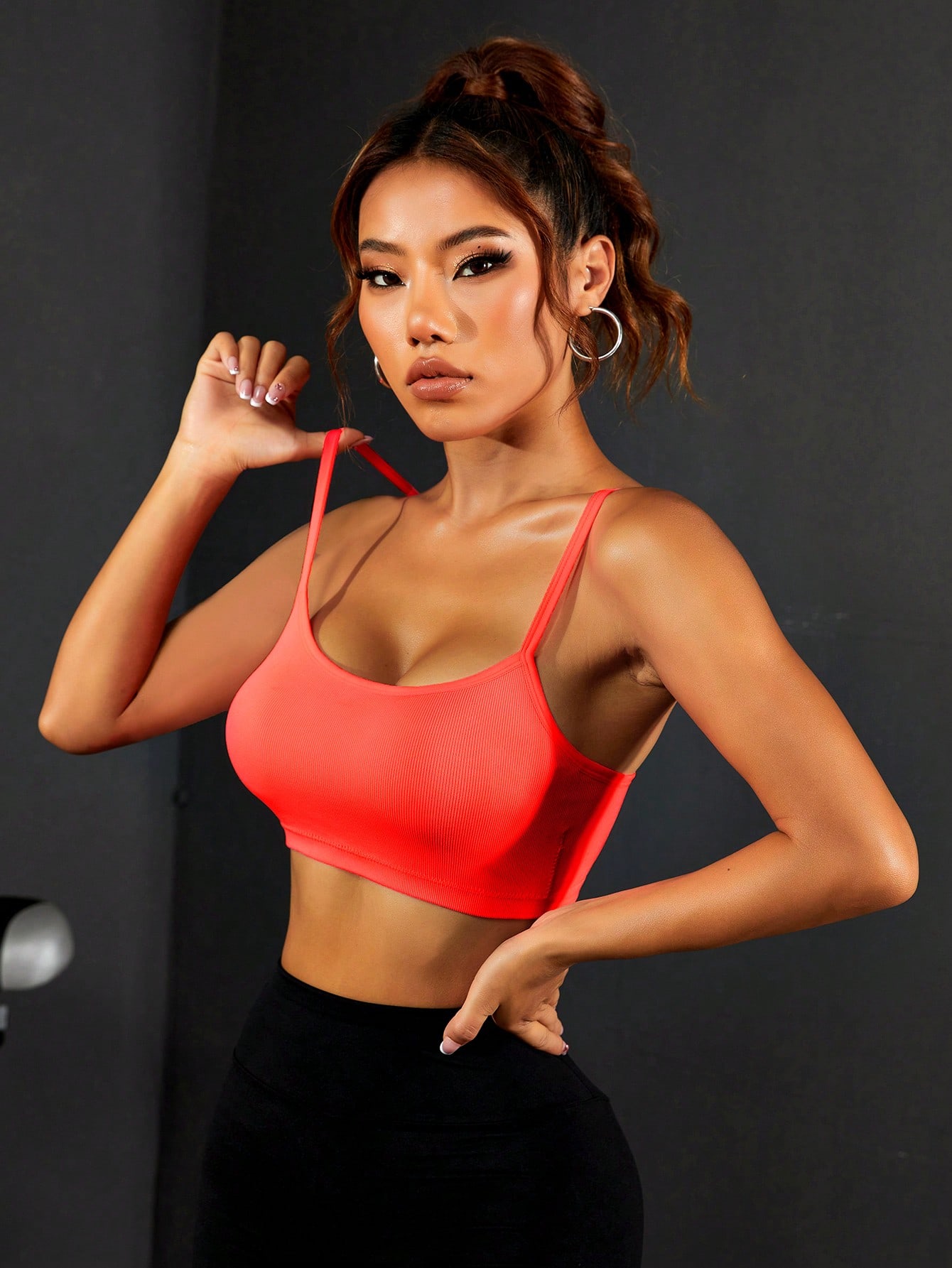 Женский спортивный бюстгальтер – обзор и цена Seamless Ribbed Workout Tank Top