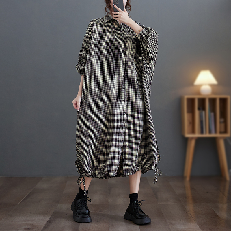 Элегантное повседневное хлопко – обзор и цена Casual Loose Linen Shirt Dress