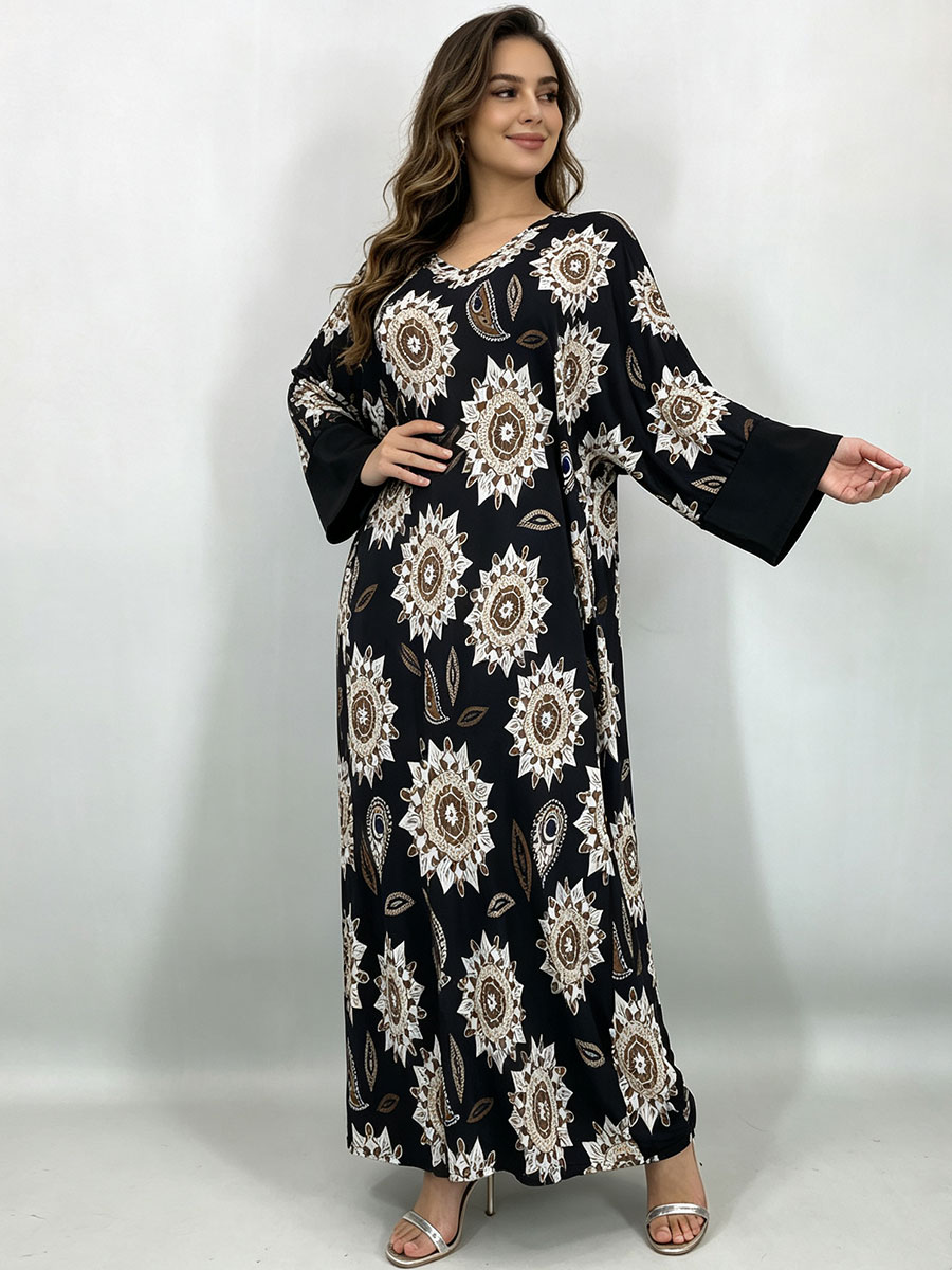 Платье макси большого размера  – обзор и цена Boho Summer Beach Maxi Dress