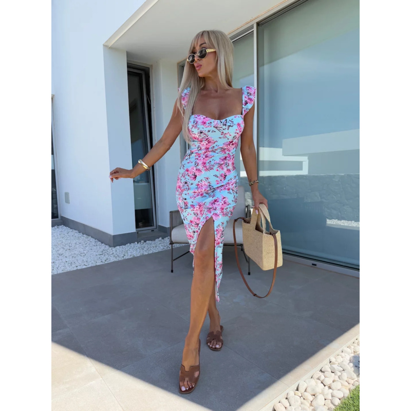 Женское цветочное платье миди  – обзор и цена French Vintage Floral Midi Dress