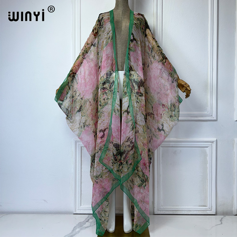 WINYI макси-кимоно, летний пер – обзор и цена Boho Summer Beach Maxi Dress