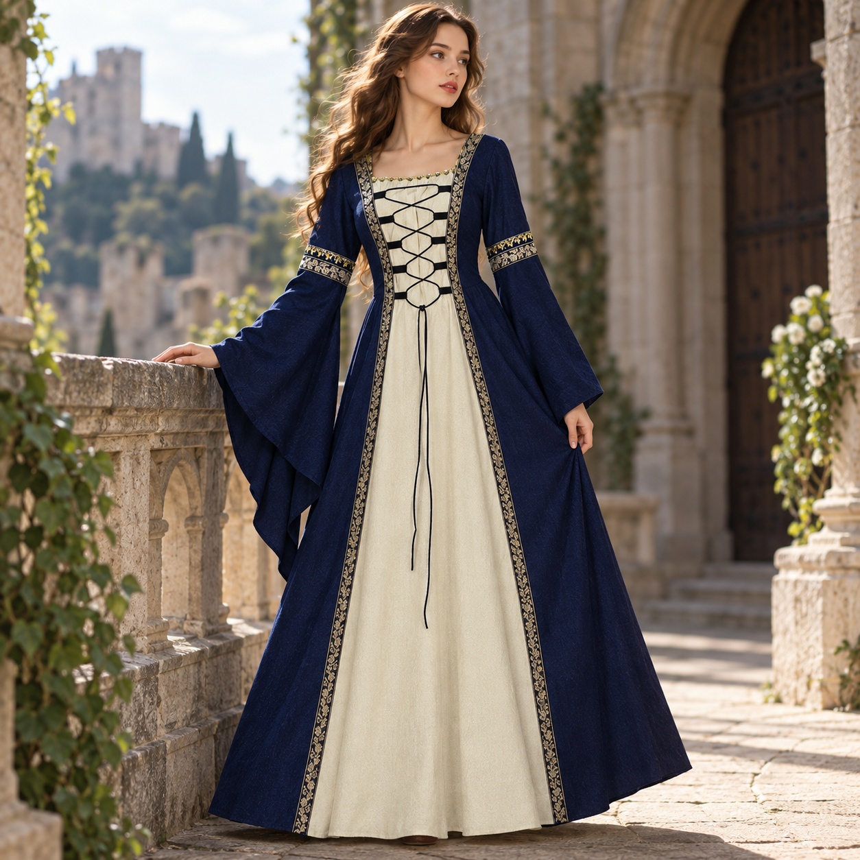 Длинное платье А-силуэта с рук – обзор и цена Dresses