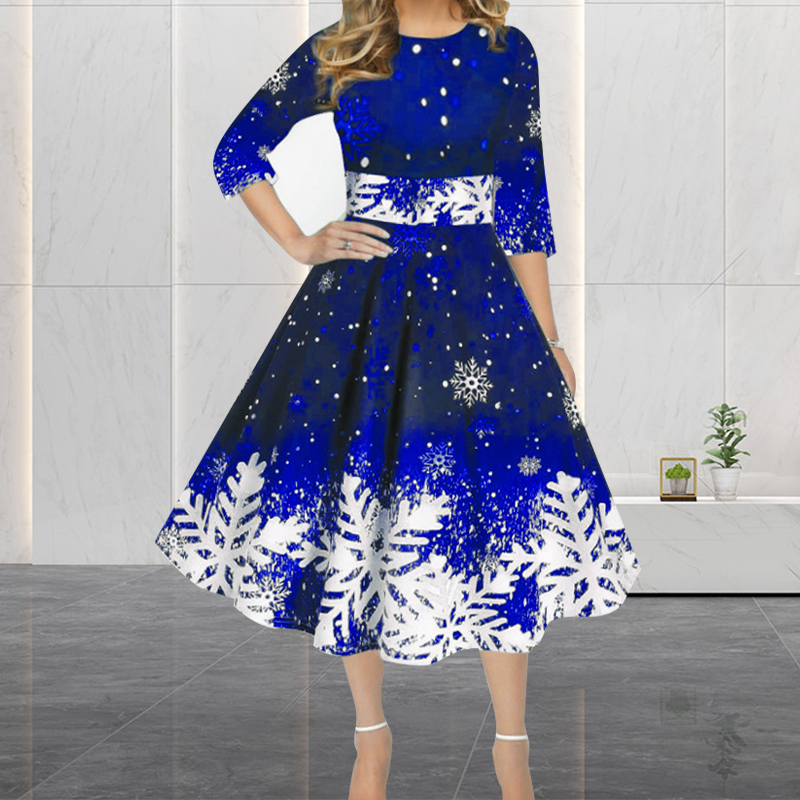 Зимние рождественские платья,  – обзор и цена French Vintage Floral Midi Dress