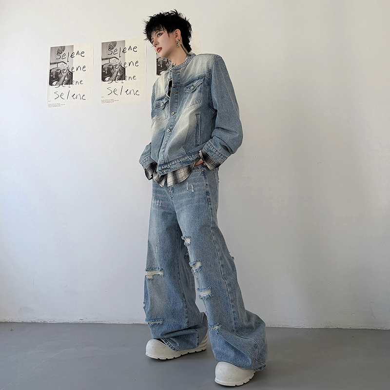 LUZHEN 2026 Осенний винтажный  – обзор и цена Jeans