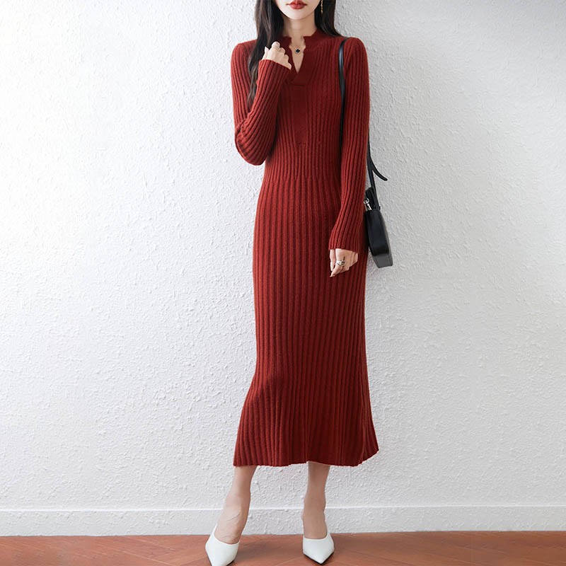 Умное минималистское женское д – обзор и цена Bodycon Long Sleeve Ribbed Dress