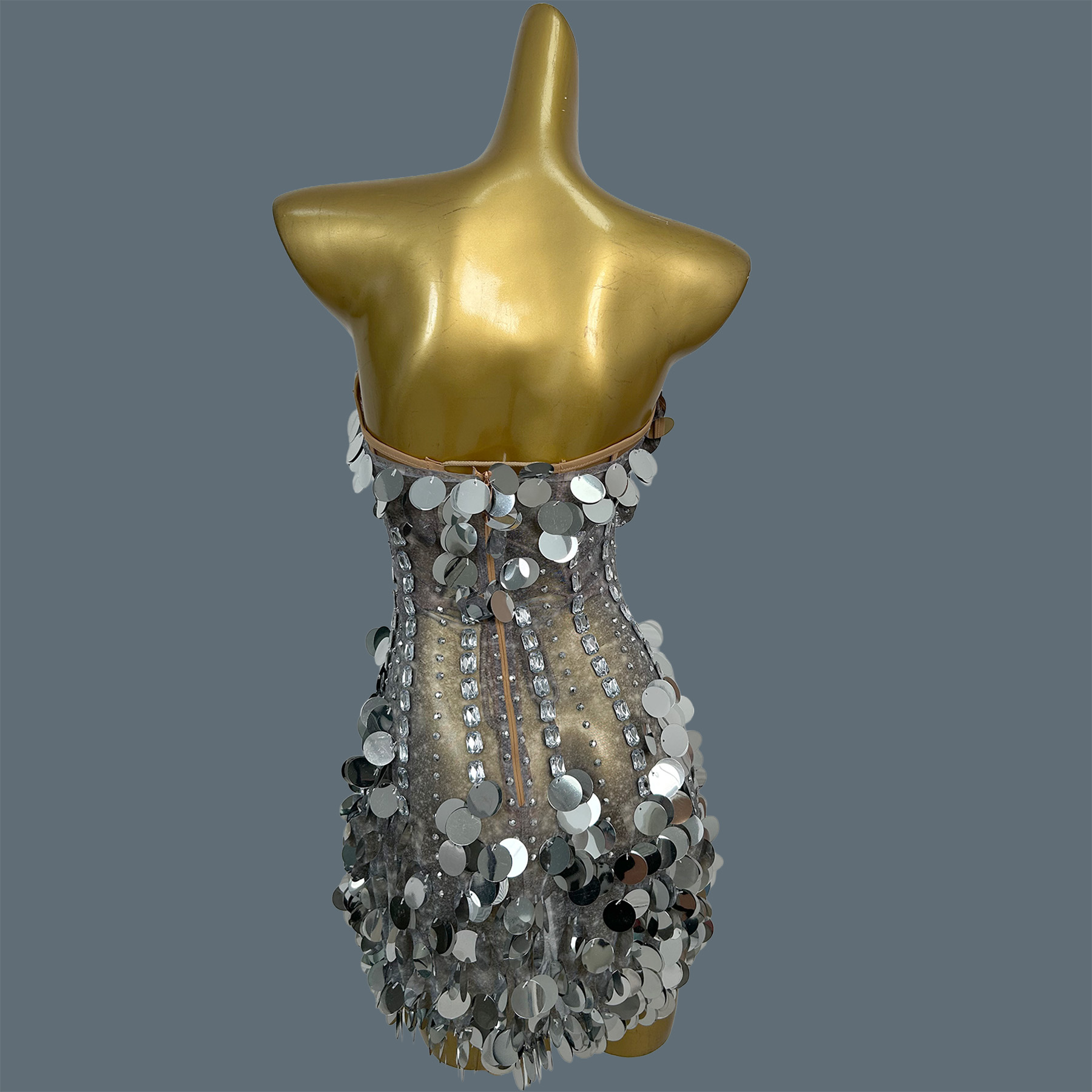 Женское мини-платье без бретел – обзор и цена Sparkly Rhinestone Club Party Dress
