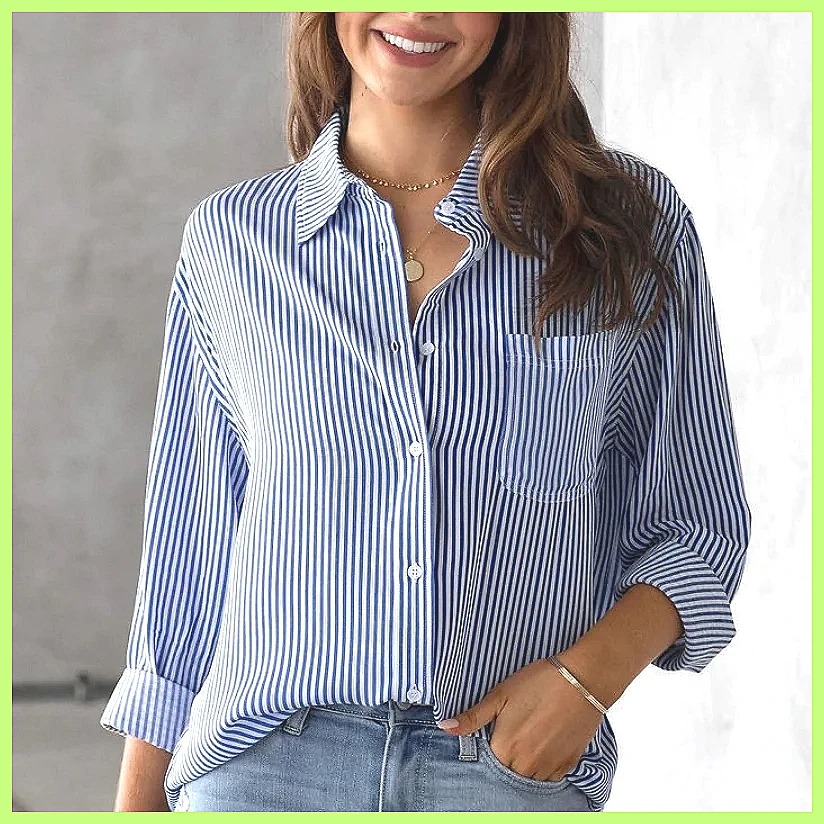 Новая полосатая хлопковая блуз – обзор и цена Blouses