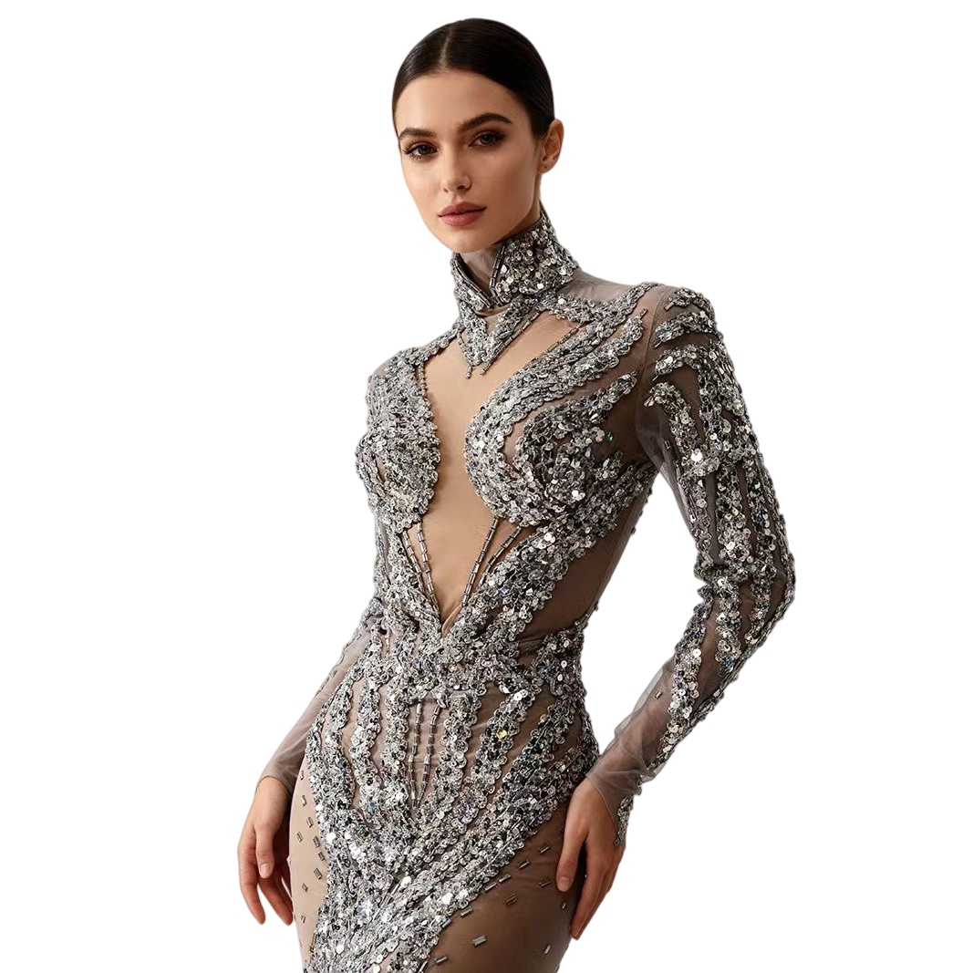 Серебряное облегающее мини-пла – обзор и цена Sparkly Rhinestone Club Party Dress