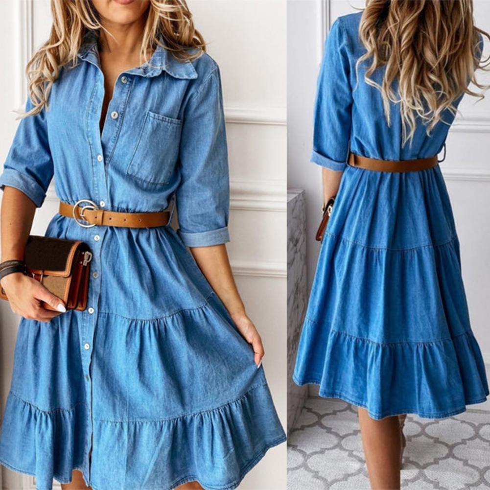Джинсовое платье с рукавом три – обзор и цена French Vintage Floral Midi Dress