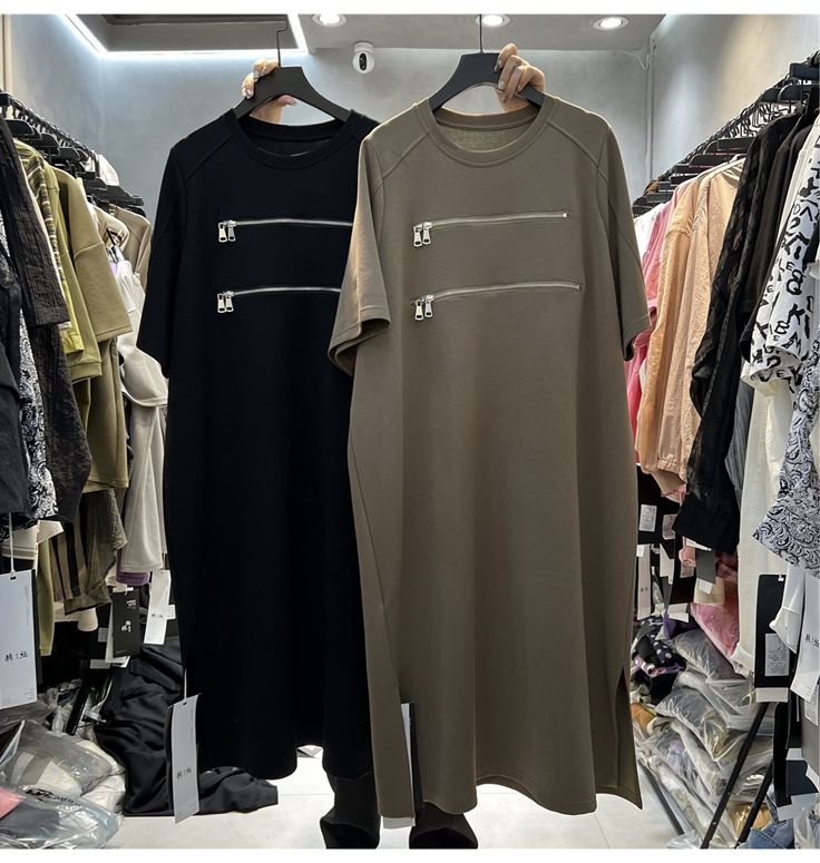 Женское свободное платье-футбо – обзор и цена Korean Style A Line Shirt Dress