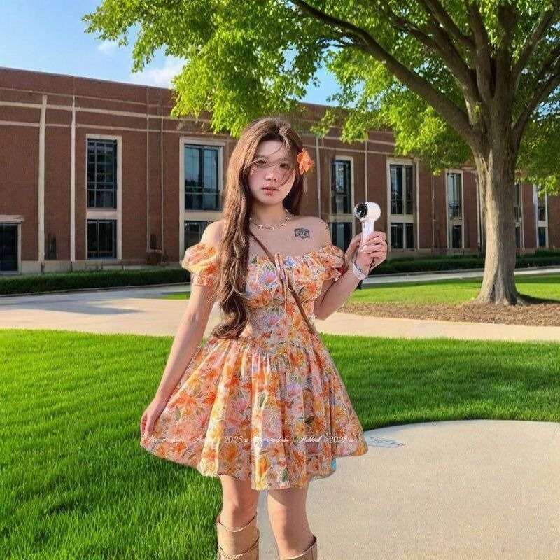 Хит продаж: Новое летнее мини- – обзор и цена Off Shoulder Puff Sleeve Sundress